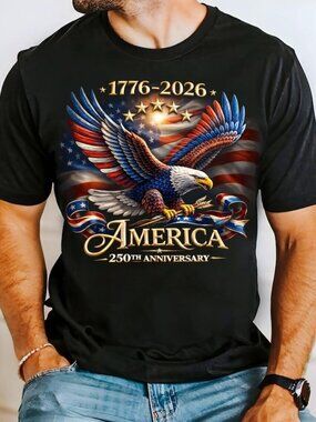 America 250th Anniversary America Patriotic Shirt, USA 250 Years Shirt, Bald 256